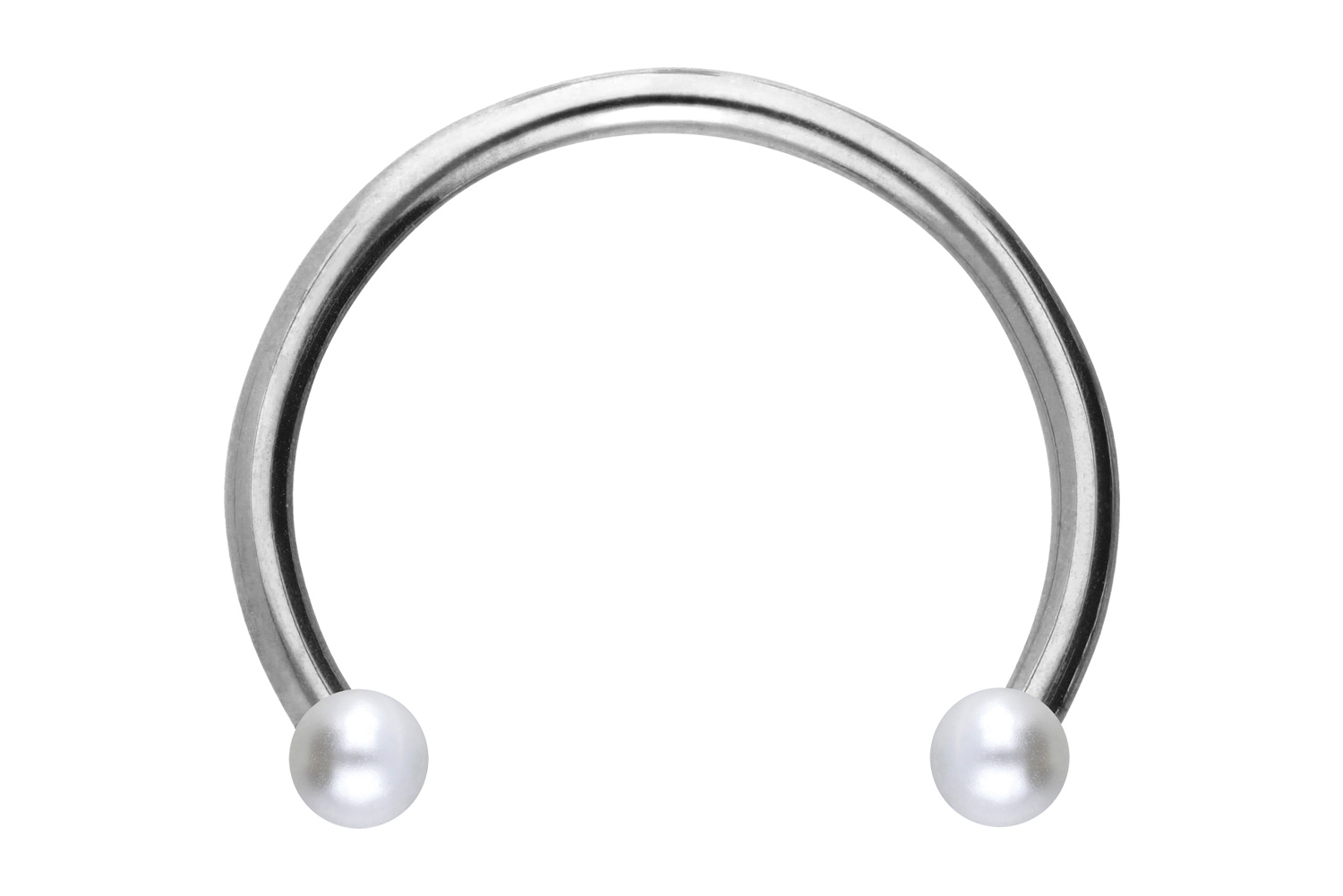 Titan Hufeisenring Piercing SYNTHETISCHE PERLEN